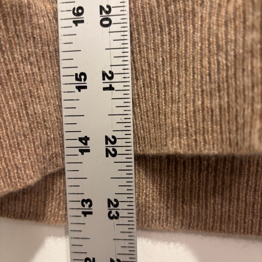 Country Shop Cashmeres Mens XL Camel Tan 100% Cashmere V-Neck Sweater Vest‎ - Picture 5 of 5